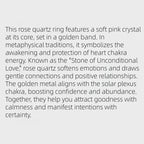 Rose Natural Quartz Ring for Love & Self-Care