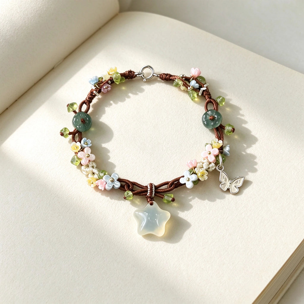 Handmade Lotus Flower S925 Bracelet - Wash Away All Worries