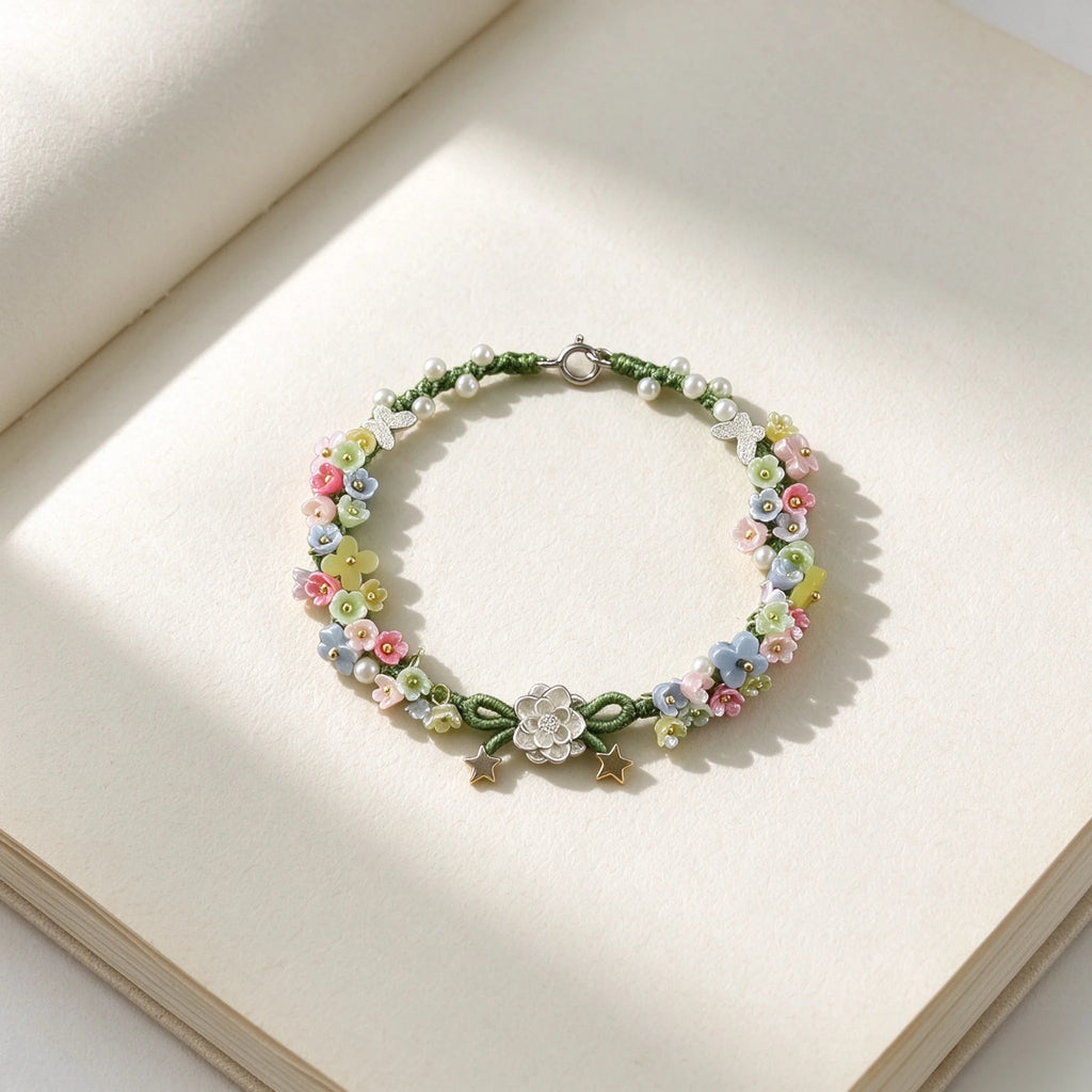 Handmade Lotus Flower S925 Bracelet - Wash Away All Worries