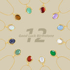 Zodiac Birthstone Necklace, Minimalist Clavicle Chain, Unique Birthday Gift for Girlfriend