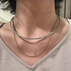 12 Birthstone Openwork Zodiac Necklace, 925 Sterling Silver Versatile Clavicle Necklace