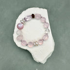 Rose Quartz & Snow Phantom & Pearl Bracelet – Attract Love, Soothe Emotions