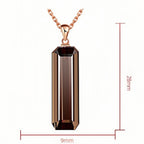 Collier en cristal naturel amour éternel