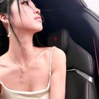 Collier/Boucles d'oreilles Bénédiction Étoile et Lune - Les Étoiles Guident Votre Chemin, la Goutte d'Eau Contient l'Énergie Spirituelle