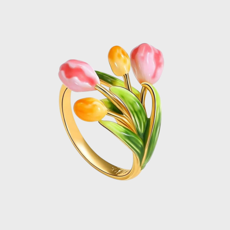 Tulip Fortune Faith Ring – Wear Love, Bloom Luck