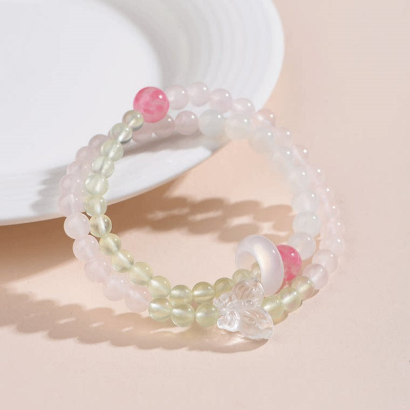 Natural Rose Quartz Bracelet — Natural tranquility and strength