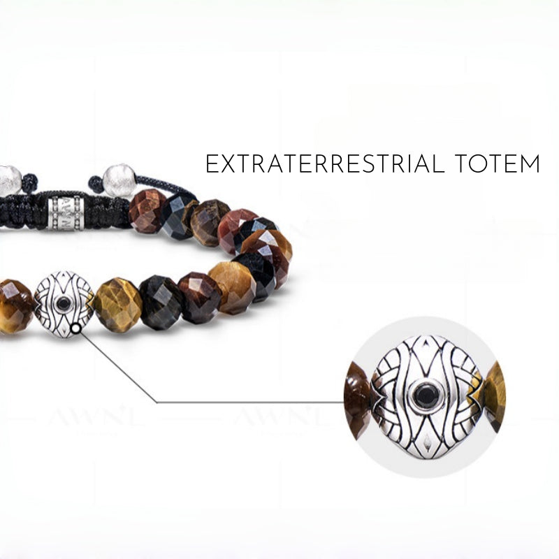 Evil Eye Multi-Color Tiger Eye Bracelet — Guardian for Boyfriend