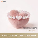 Natural Rose Quartz & Freshwater Pearl Bracelet - True Love Prelude