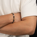 Bracelet Œil de tigre naturel — Style vintage neutre, polyvalent pour tous les looks