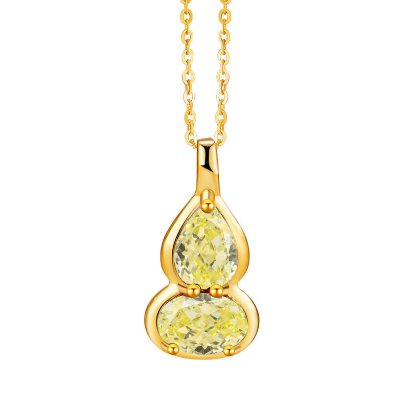 Birthstone Necklace for 12 Months, Lucky Fortune Pendant Birthday Gift for Her