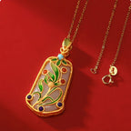 Collier en cristal de quartz clair Pendentif facetté irrégulier
