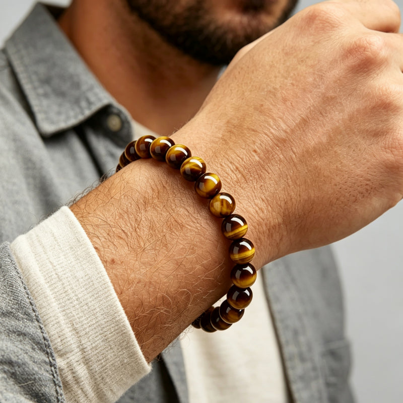 Peace & Power Natural Tiger Eye Bracelet
