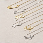 Collier personnalisé en argent pur S925 avec pendentif lettre - Collier prénom anglais