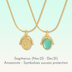 Zodiac Birthstone Necklace, Minimalist Clavicle Chain, Unique Birthday Gift for Girlfriend