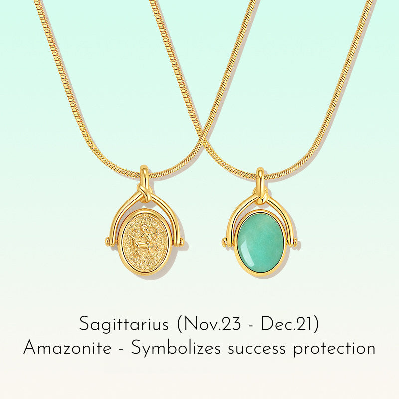 Zodiac Birthstone Necklace, Minimalist Clavicle Chain, Unique Birthday Gift for Girlfriend
