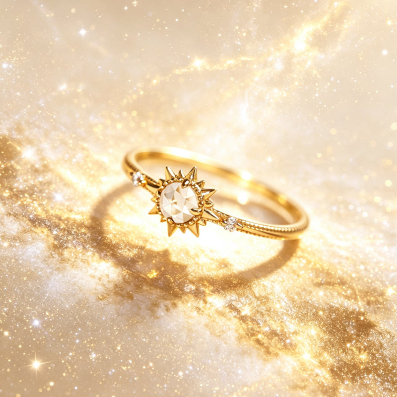 Natural Clear Crystal Ring – Clarity, Balance & Good Fortune