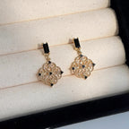 Asymmetric Tiger Eye Earrings, Wealth Crystal Ear Accessory