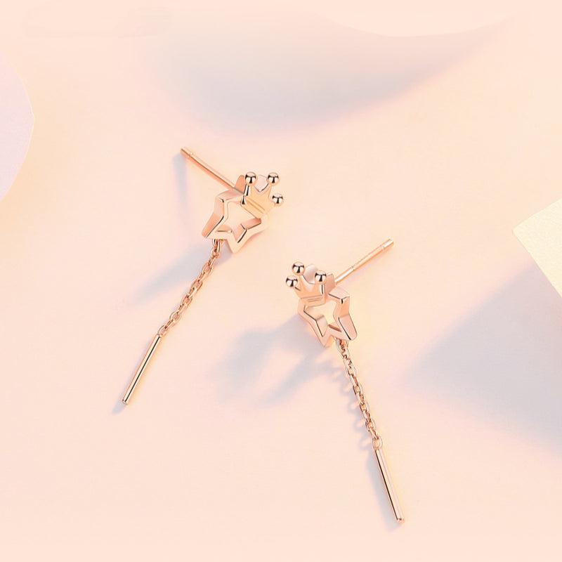 Star & Crown Necklace/Bracelet/Earrings Set - Confidence and Glamour