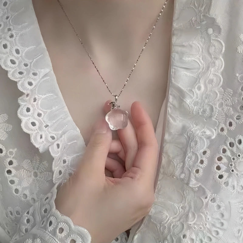 AA Clear Quartz Chubby Star Necklace – Purify Aura, Manifest Wishes