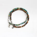 Collier en cristal naturel couronne vintage