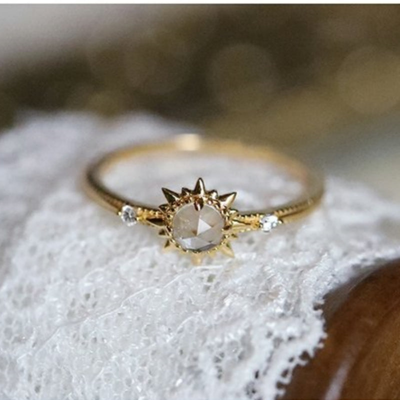 Natural Clear Crystal Ring – Clarity, Balance & Good Fortune