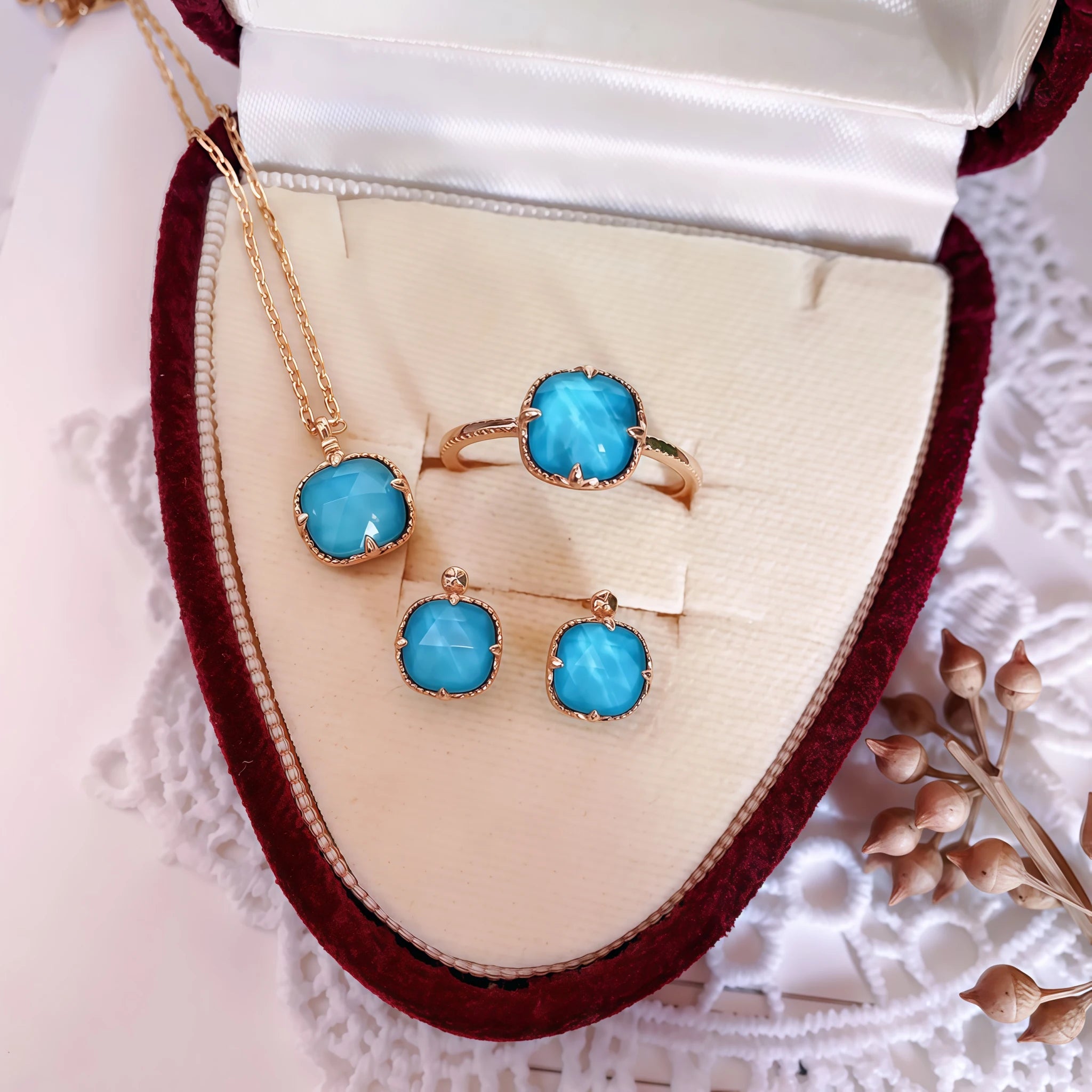 Collier Sakura en jade Hetian