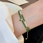 Collier en cristal naturel couronne vintage