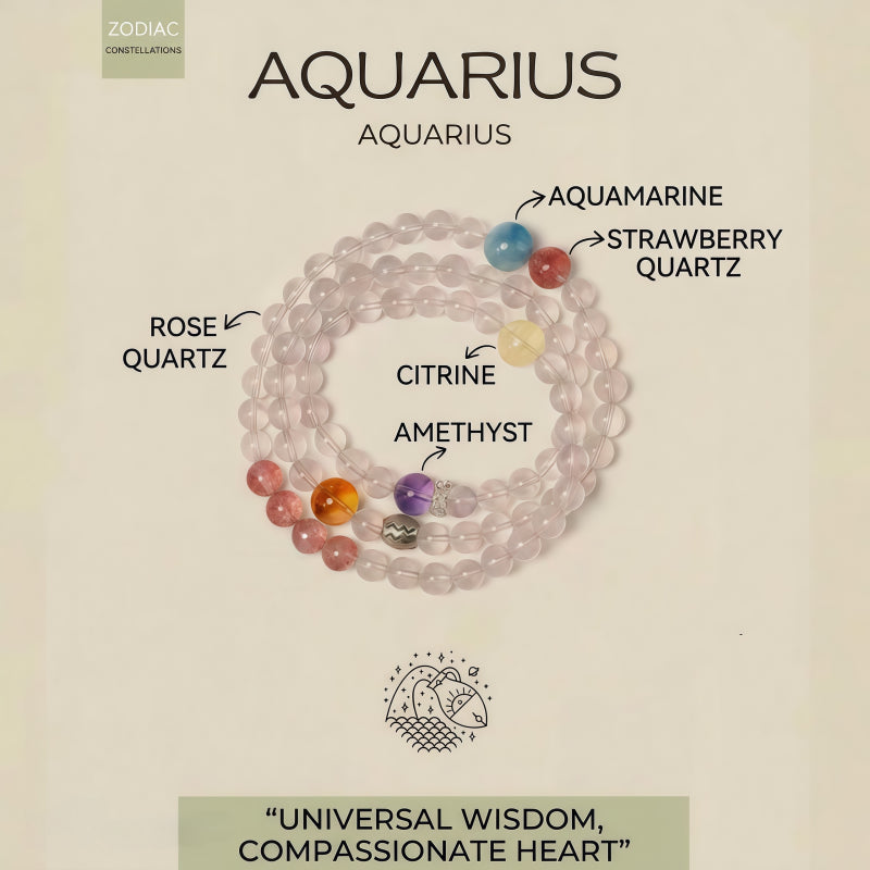 Constellation Natural Crystal Bracelet B