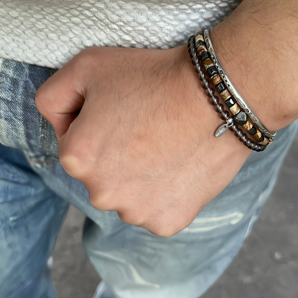 Collier en cristal naturel couronne vintage