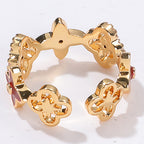 Bague trèfle étoile porte-bonheur – Guidée par les étoiles, gardée par le trèfle