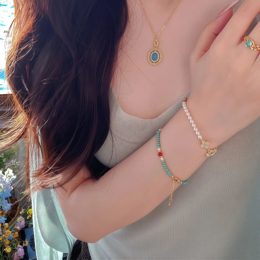 Collier en cristal naturel couronne vintage