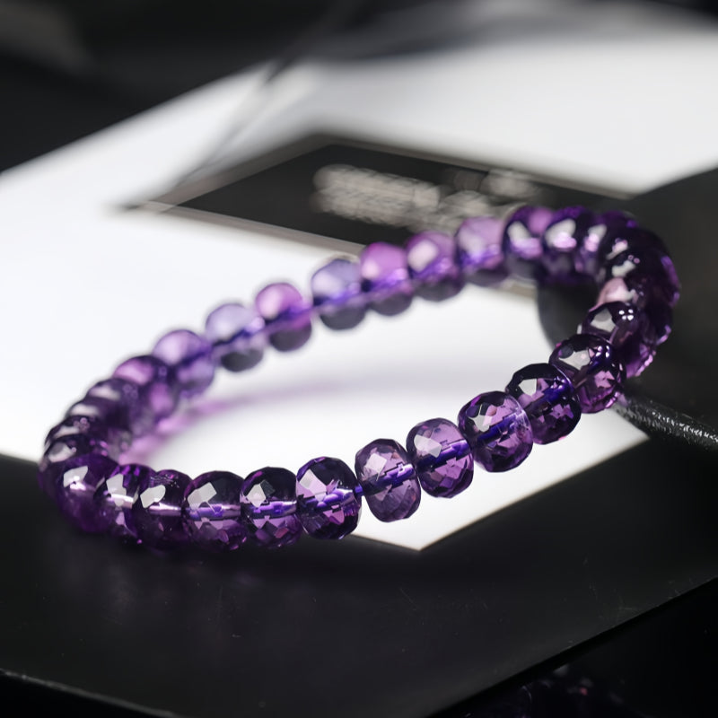 Natural Cut Amethyst Bracelet - Inner Peace and Strength