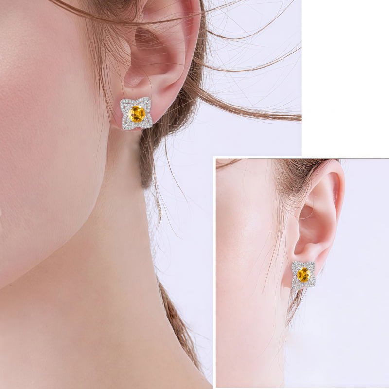 Boucles d'oreilles Solace Valiant en cristal naturel