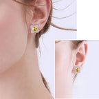 Boucles d'oreilles Solace Valiant en cristal naturel