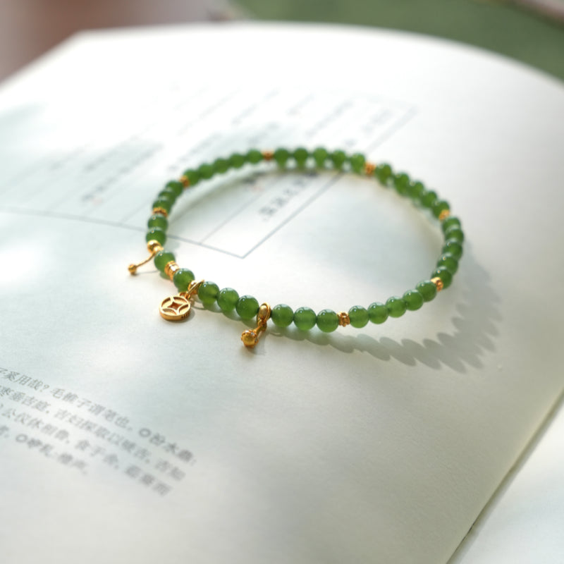 Natural Hetian Jade Bracelet - Warm Energy Natural Jade
