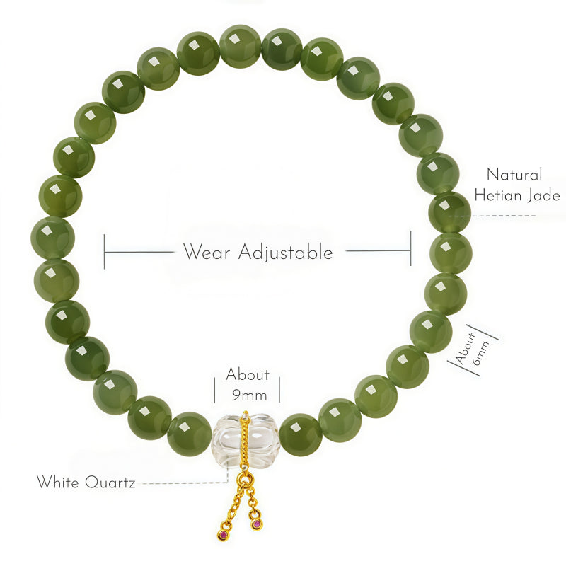 Bracelet Noble Cheval en Jade de Hetian