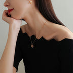 Collier en pierre naturelle Œil de Tigre — Cadeau Déesse Pétale pour Meilleure Amie
