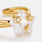 Starlight Pearl Gold Ring - Direct Way with Confidence