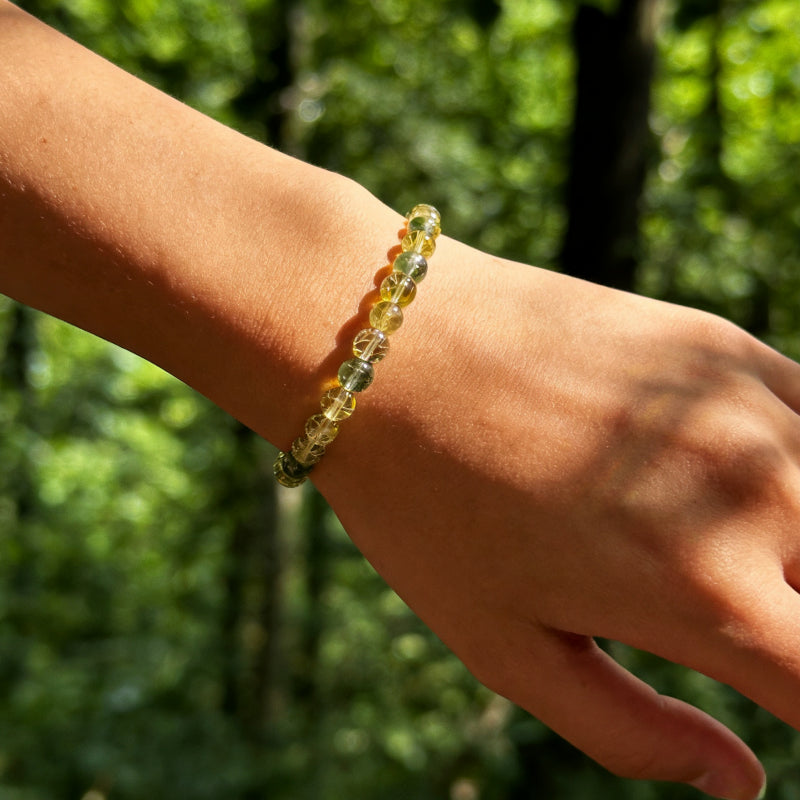 Golden Freedom Natural Crystal Bracelet