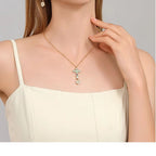 Collier de jade Hetian naturel éclat lunaire