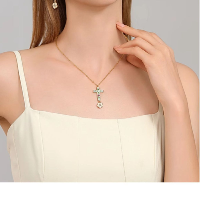 Collier de jade Hetian naturel éclat lunaire