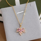Rose Quartz Necklace Earrings Ring Jewelry Set - Embrace Self‑Love Energy