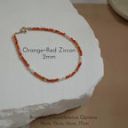 Natural Gemstone Stackable Bracelet - Keep Natural Texture & Absorb Earth Energy