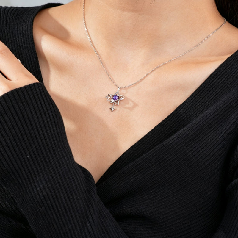 Day & Night Moon Star Necklace —echo each other / resonate with each other