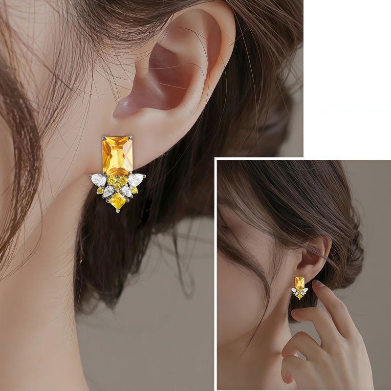 Boucles d'oreilles en cristal naturel Zorvath