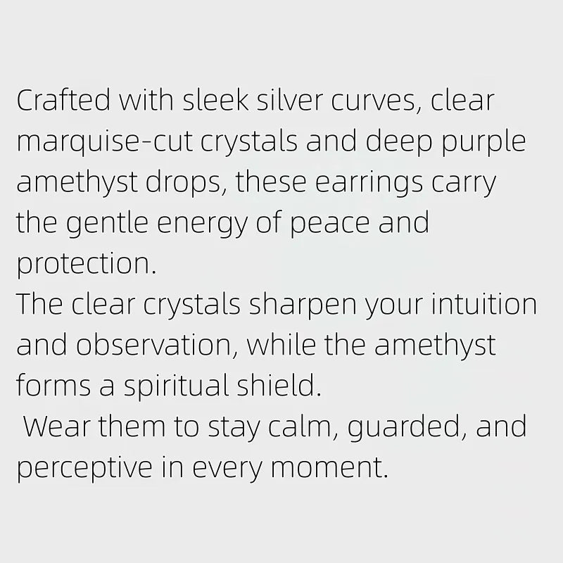 Calista Guard Natural Crystal Earrings