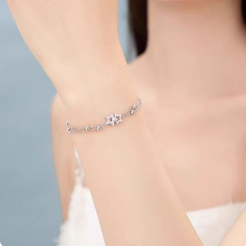 Bracelet Lune et Étoile Pacte d'Amour