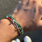 Natural Stone Faceted Bead Stackable Bracelet - Gentle Energy & Daily Healing