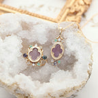 Amethyst Necklace & Ring Set - Attracts Supportive Connections