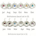 60th Birthday Gifts for Women, Silver Birthstone Necklace, 60th Birthday Gift, Birthstone Jewelry